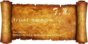 Trinkl Magdolna névjegykártya