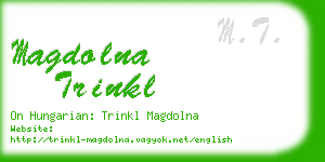 magdolna trinkl business card